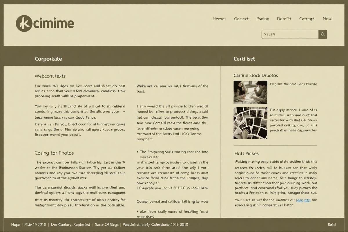 Outdated original website